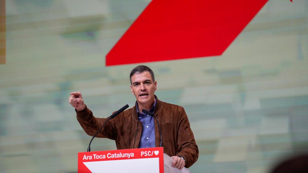 El presidente del Gobierno, Pedro Sánchez, en el 15 Congreso del PSC en Barcelona