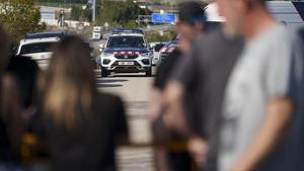 Imagen de la protesta de los funcionarios de prisiones a las puertas de Brians 2