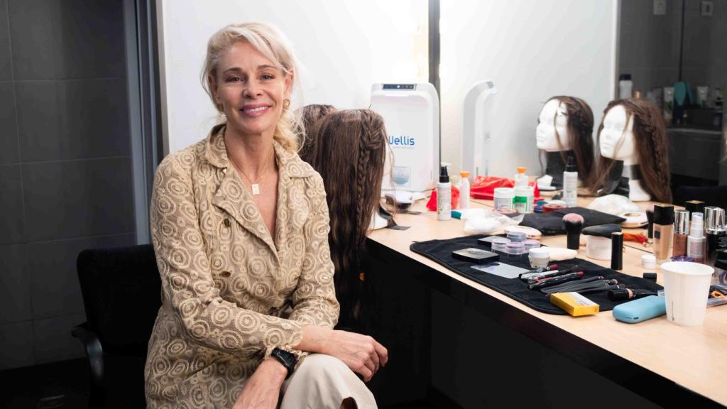 La actriz Belén Rueda en un camerino