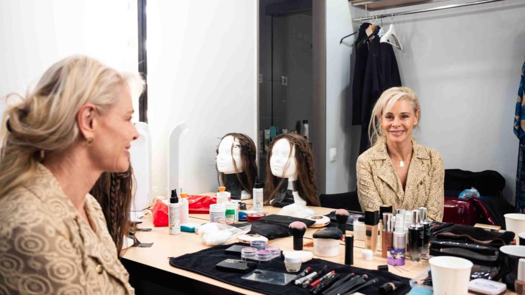 La actriz Belén Rueda en un camerino