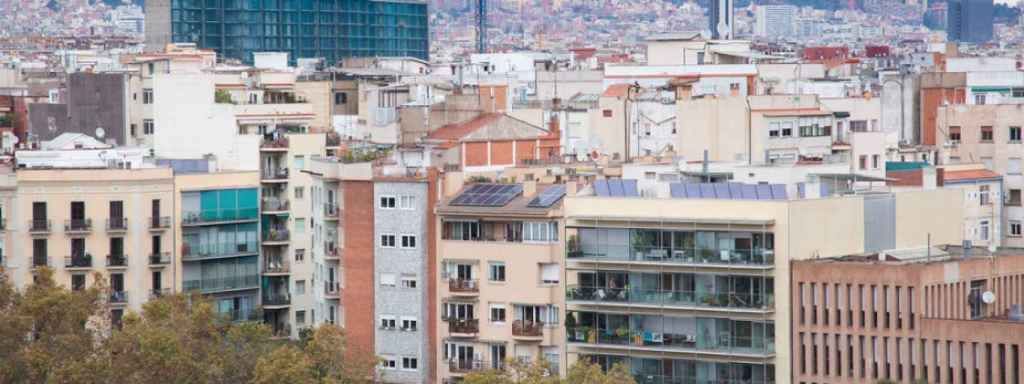 Bloques en Barcelona en una imagen de archivo