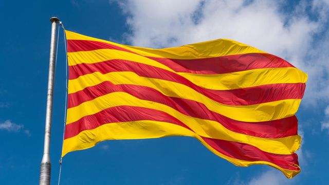 La bandera de Catalunya en una imagen de archivo