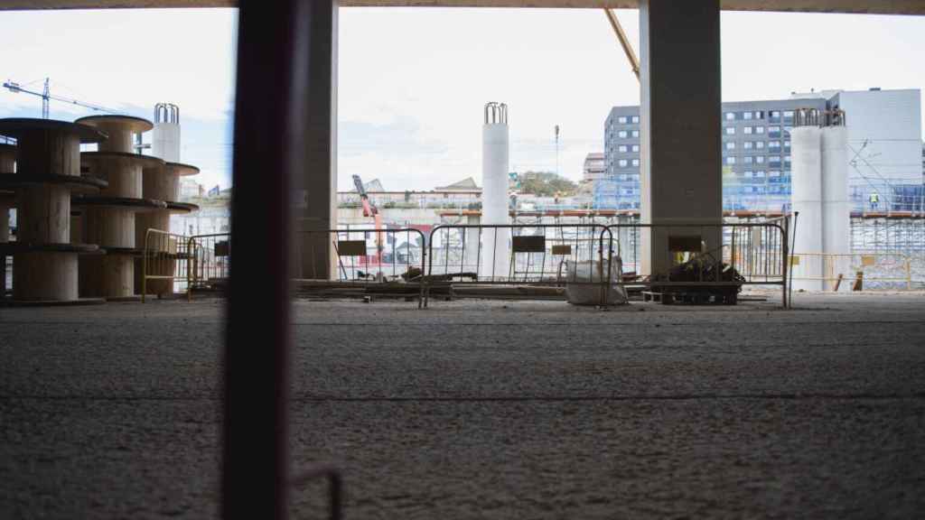 Les obres de l'estació de la Sagrera