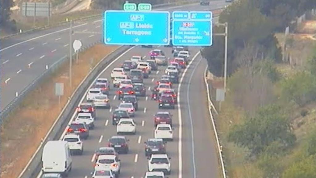 Retenciones en la Ap-7, durante la operación salida