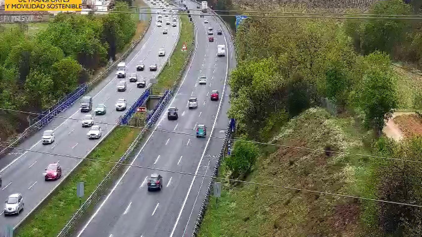 La autopista AP-7, en el domingo de lluvia