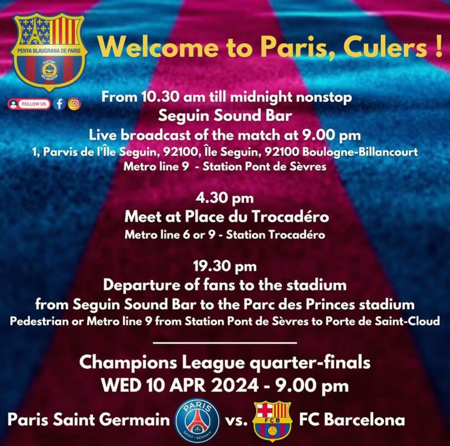 Convocatoria de la Grada d'Animació en París