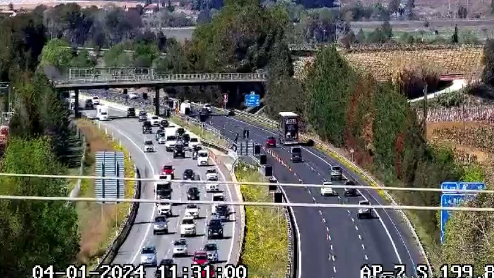 Retenciones en la AP-7 este Lunes de Pascua del 2024