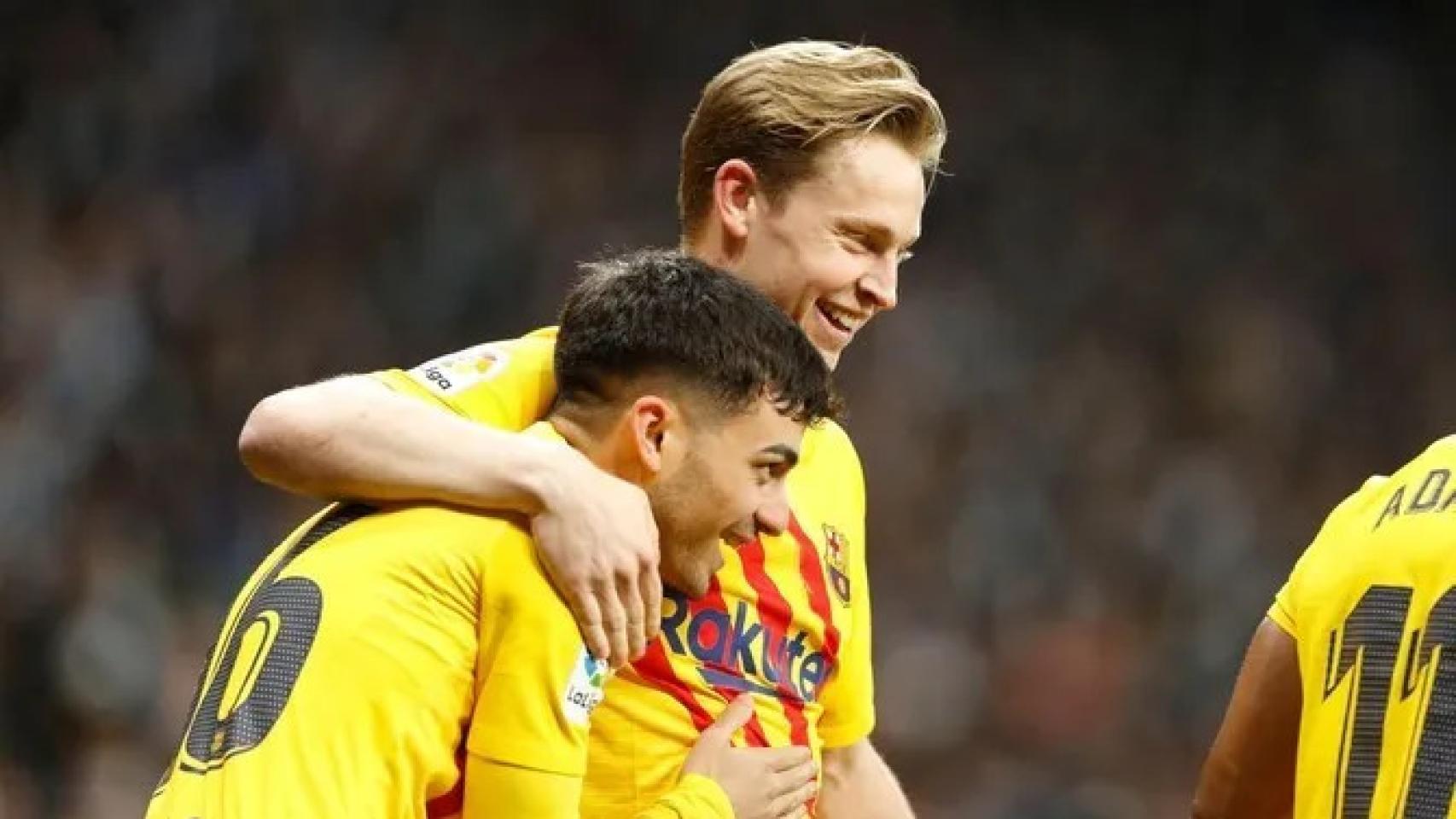 Pedri y De Jong en un partido con el Barça