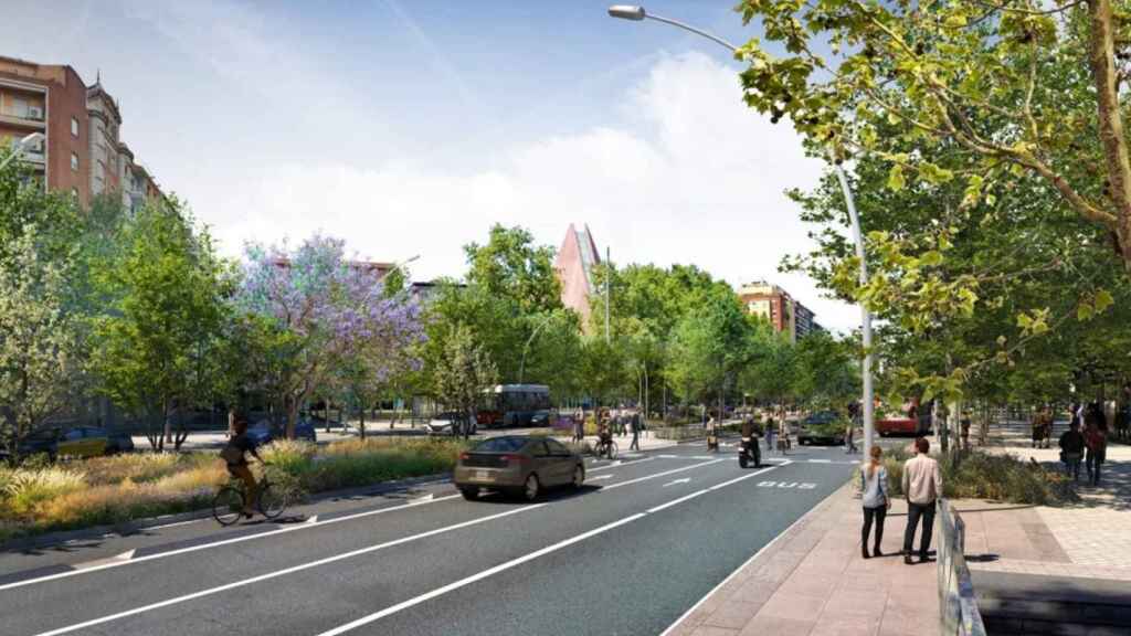 Render de les obres de la Meridiana