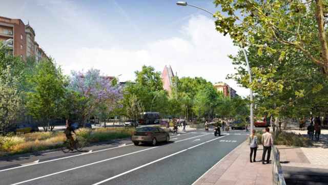 Render de las obras de la Meridiana