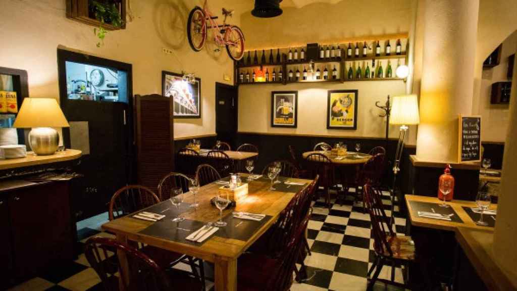 Interior del restaurante Cafè Pagès de la Vila de Gràcia