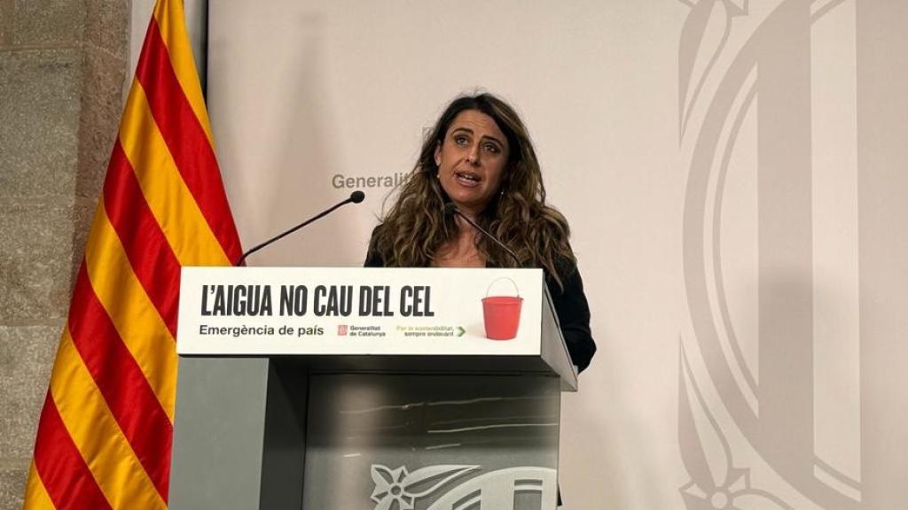 La portavoz Patrícia Plaja y el secretario general de Acción Climática de la Generalitat, Josep Vidal