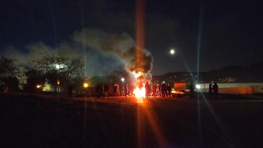 Bloqueo en Brians 1 por parte de los sindicatos