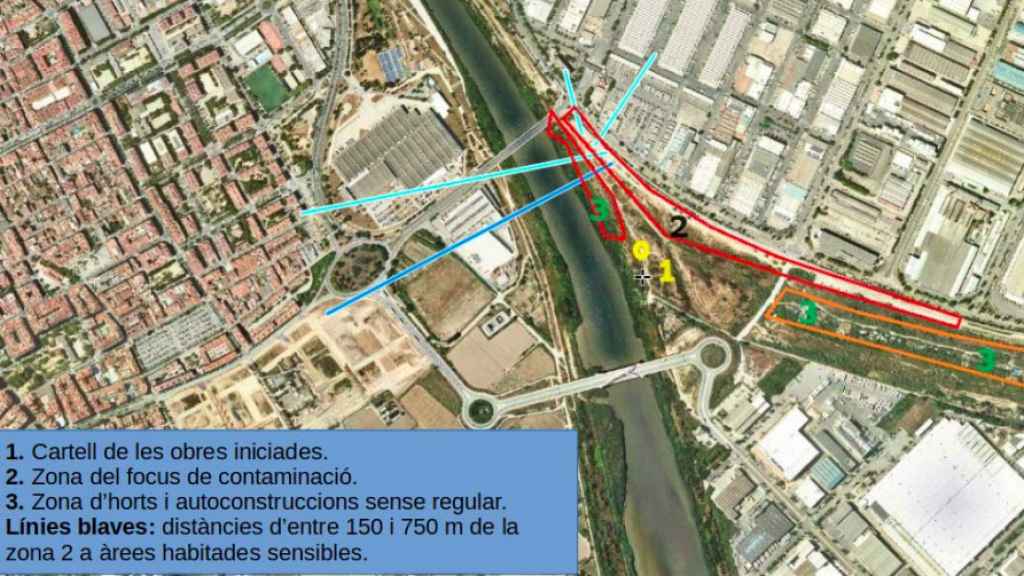 Zonas afectadas donde se realizan las obras