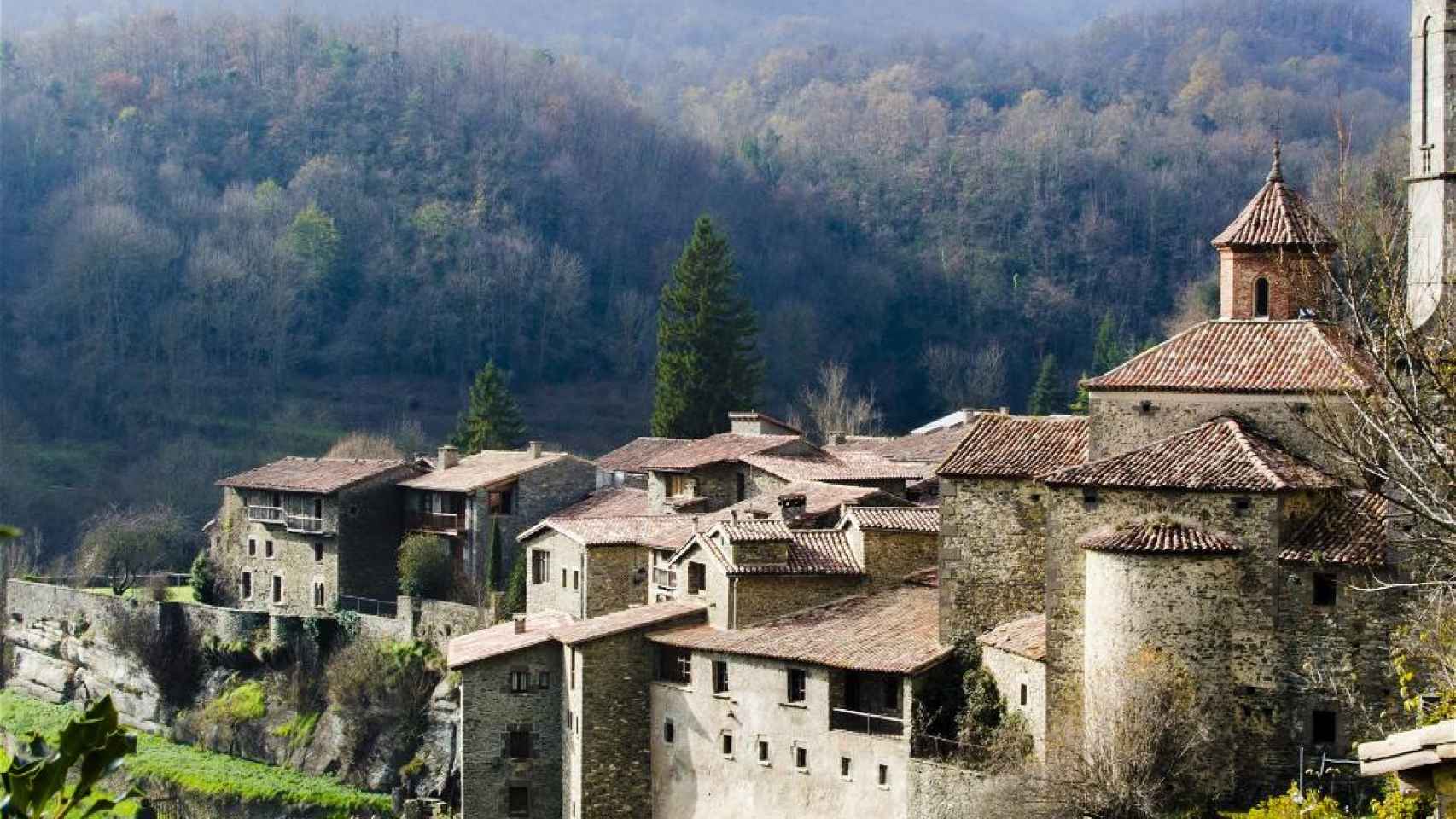 Pueblo de Rupit, de la comarca de Osona