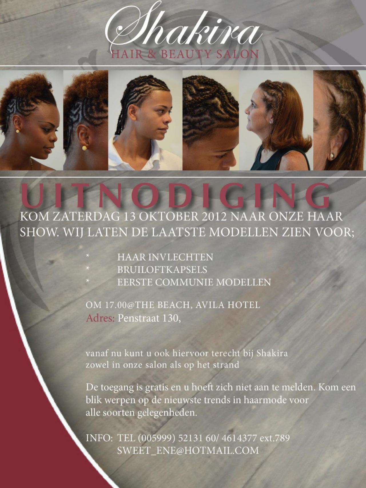 La peluquería ubicada en Curaçao con el nombre de Shakira