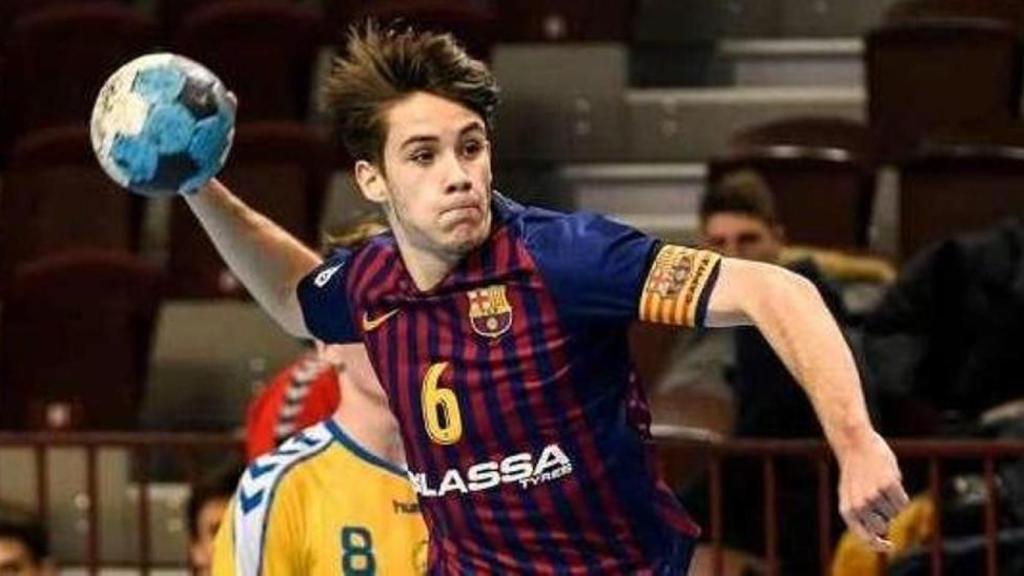 Dani Fernández, con el Barça