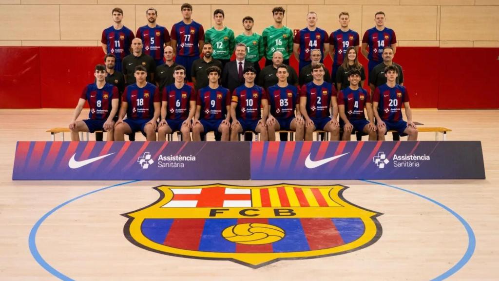 Foto oficial del Barça de balonmano
