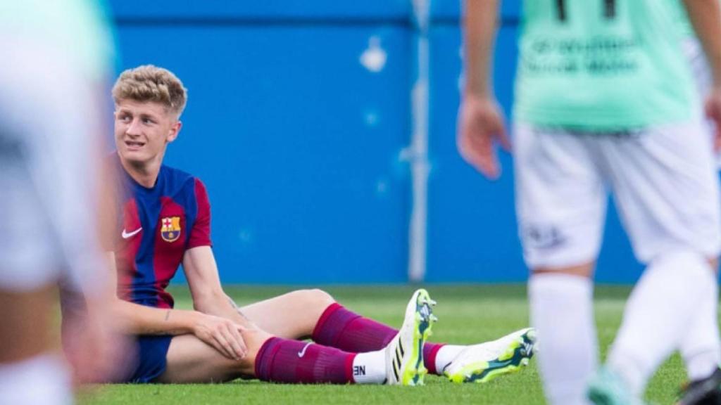 Lesión de Pelayo Fernández con el Barça B