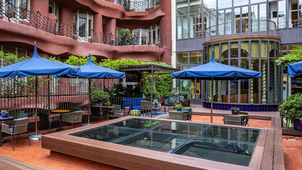 Patio interior de la obra modernista Casa Codina, en paseo de Gràcia