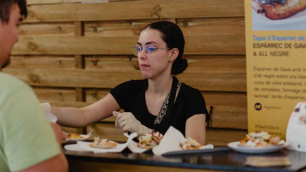 Expositores de la ‘Fira d’Espàrrecs’ de Gavà en ediciones anteriores