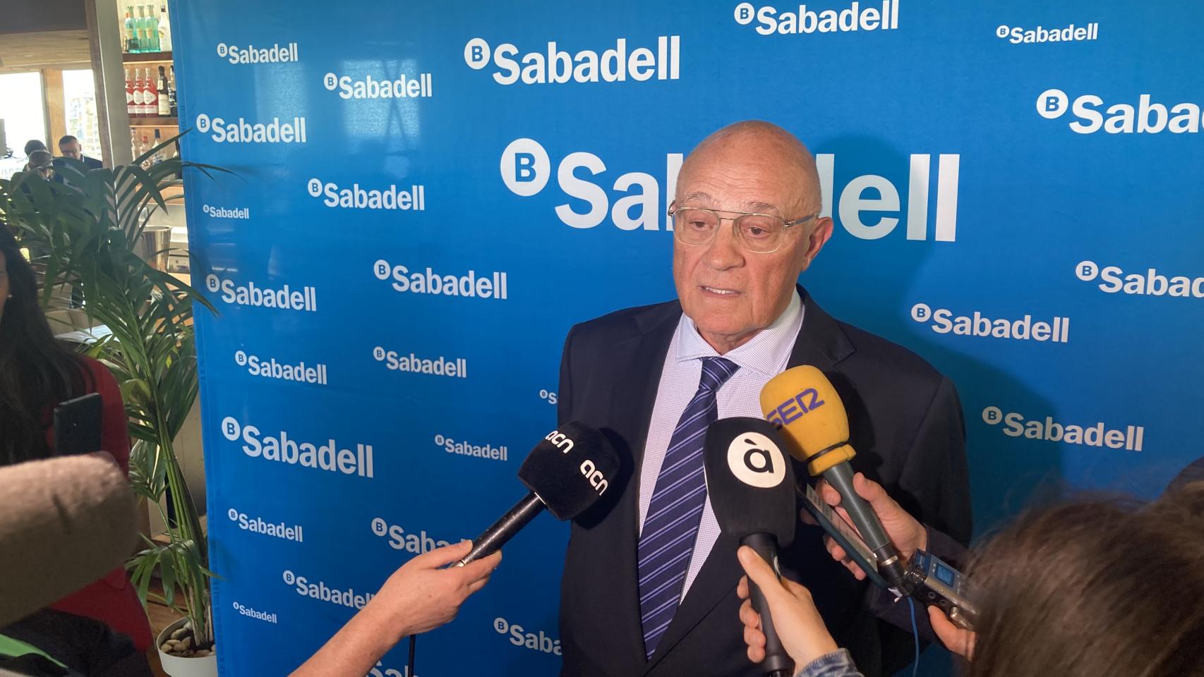 El presidente del Banco Sabadell, Josep Oliu