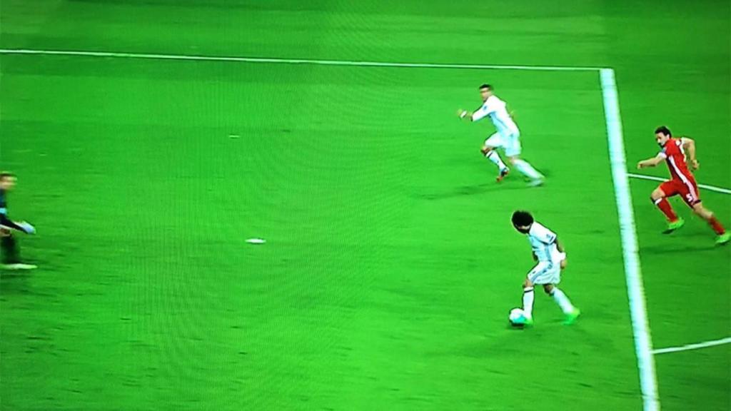 Fuera de juego de Cristiano Ronaldo contra el Bayern