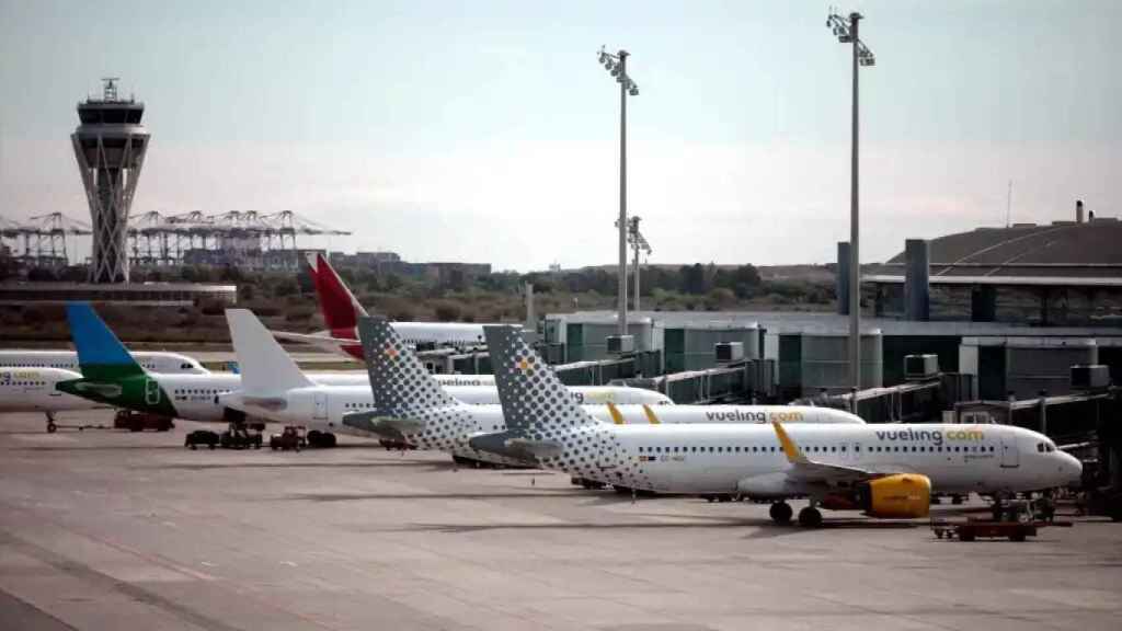 Aviones en el aeropuerto de El Prat