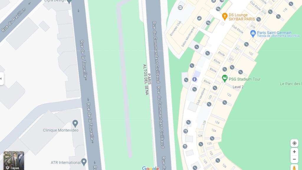 Las calles de acceso al Parque de los Príncipes para la ida de cuartos de Champions League