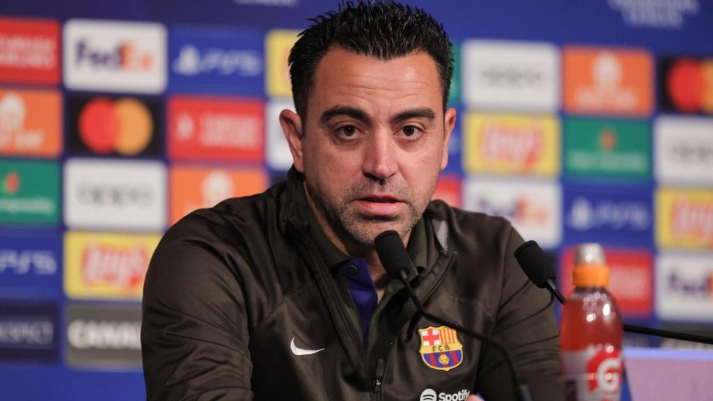 Xavi Hernández, en la rueda de prensa previa al PSG-Barça