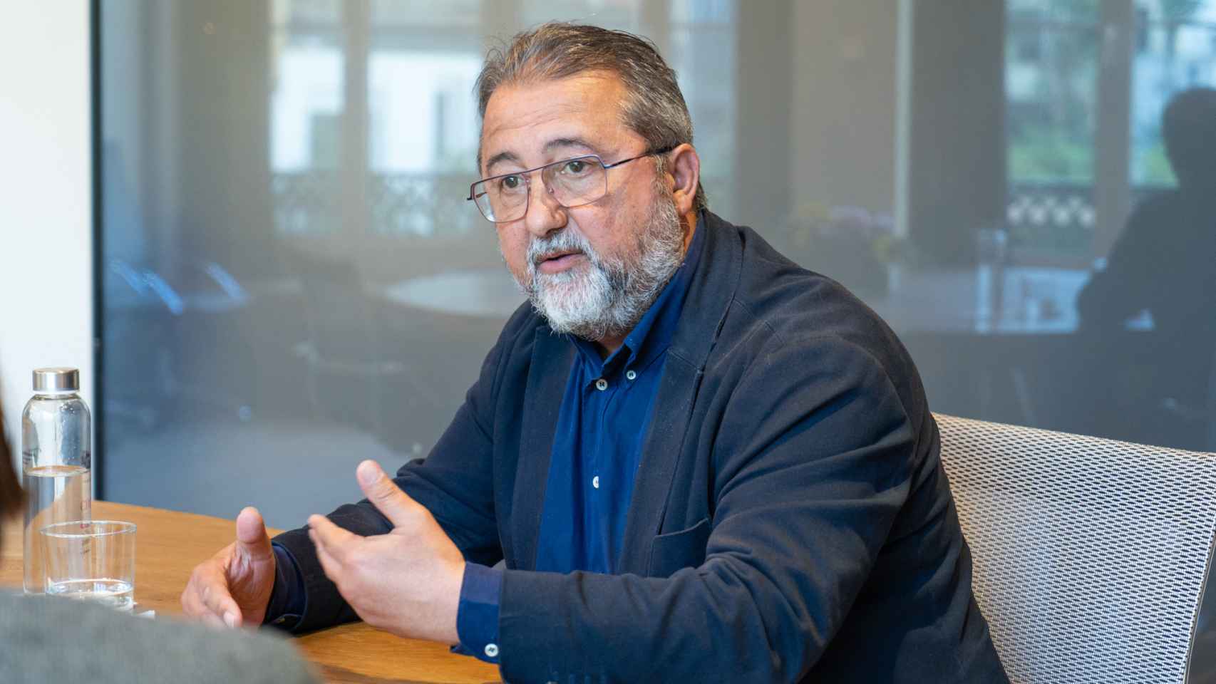 Nico Cerpa, presidente de SOM Castelldefels, en una entrevista con Metrópoli