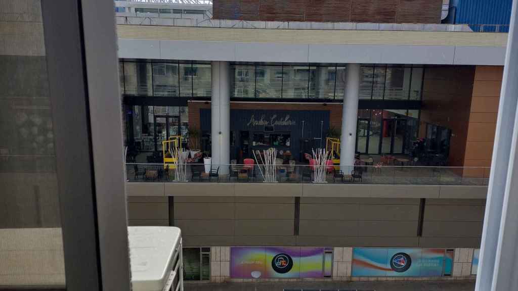 Vista de la nueva terraza de La Farga tras su reforma