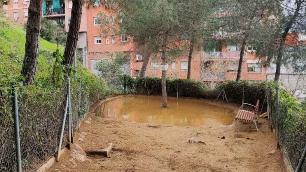 Estado del pipican existente en los jardines