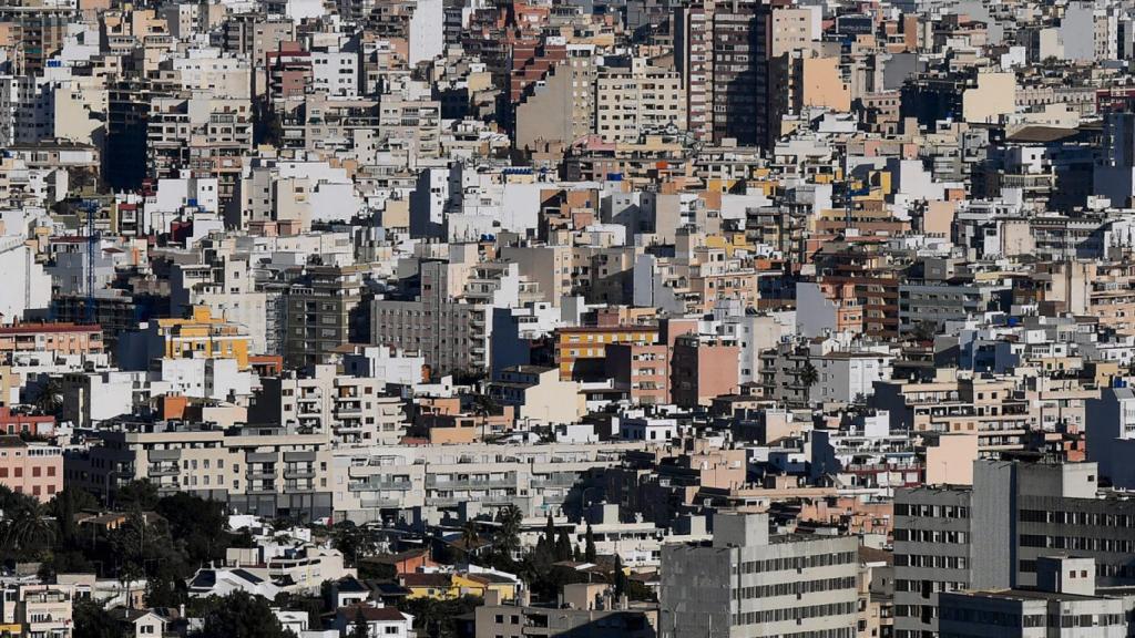 Edificios de viviendas en una zona residencial