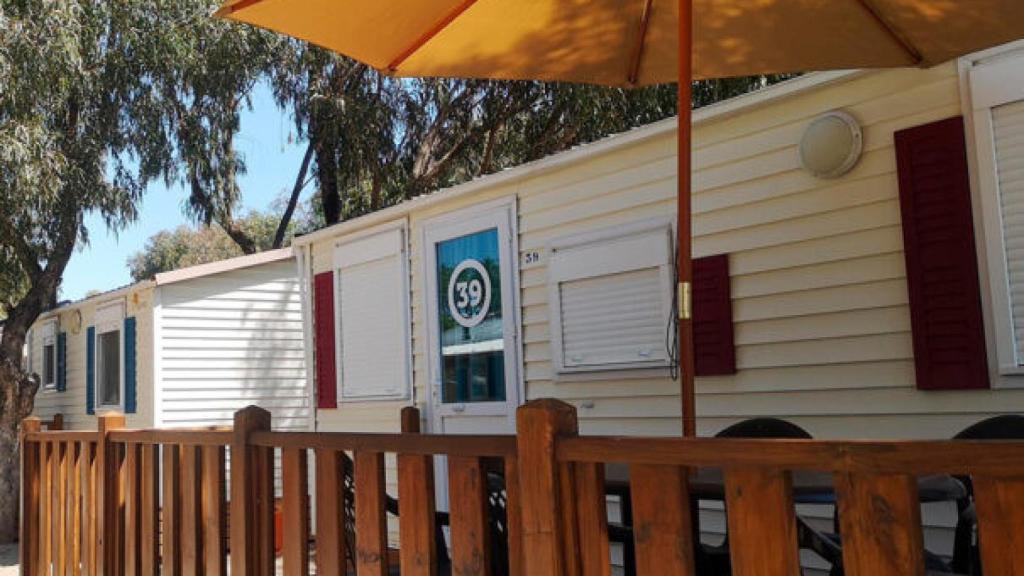Un bungalow del cámping de Coma-ruga