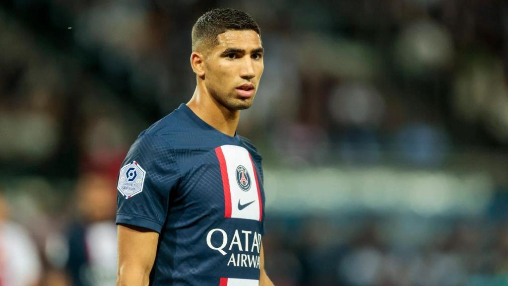 Achraf, en un partido con el PSG