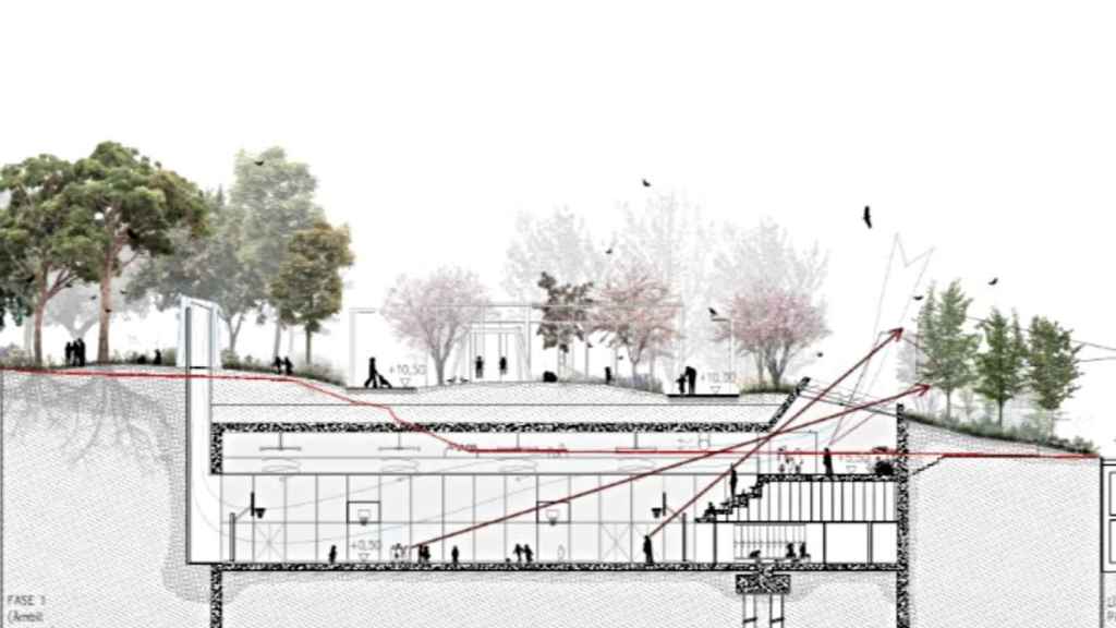Plano del futuro polideportivo
