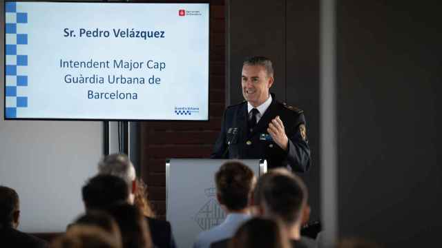 Pedro Velázquez durante un acto en el Ayuntamiento