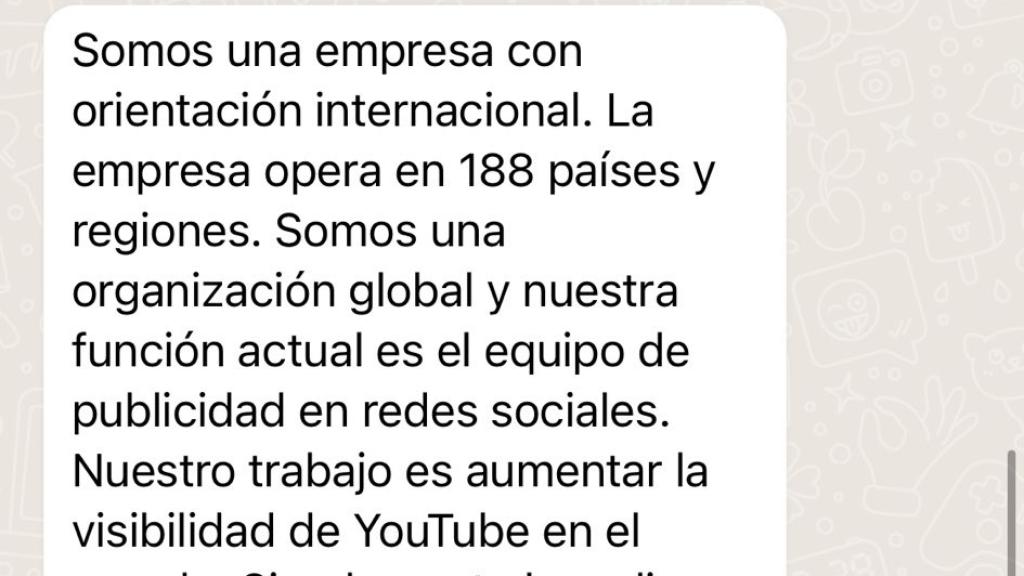 Presunta estafa en WhatsApp