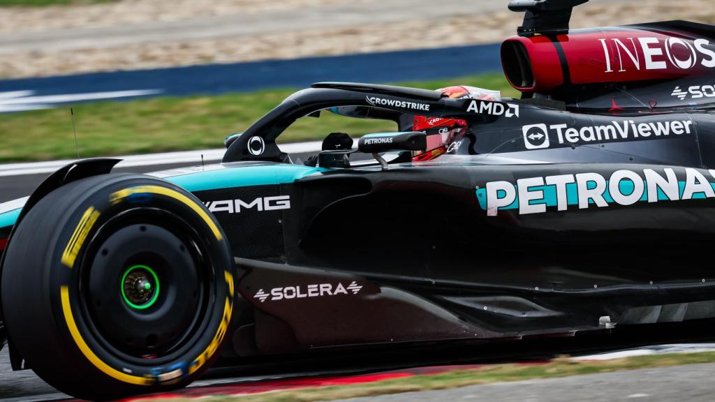 El piloto George Russell, durante el GP de China del 21 de abril