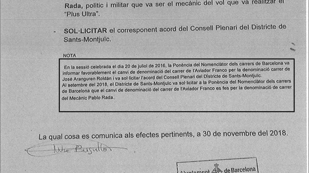 El acuerdo de la Ponencia de Nomenclátor que olvida a Aranguren