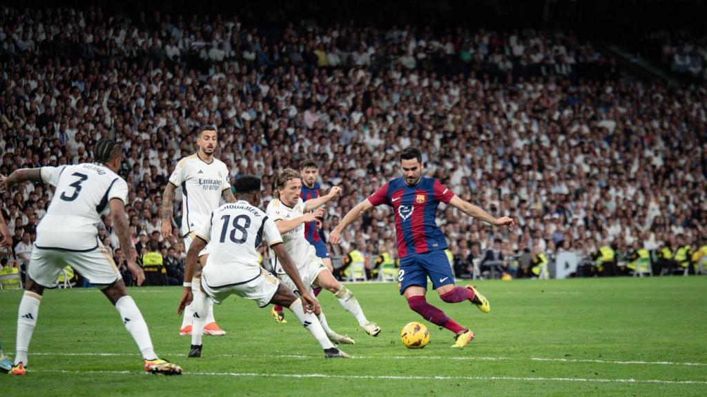 Ilkay Gundogan, durante el Real-Madrid disputado en el Bernabéu