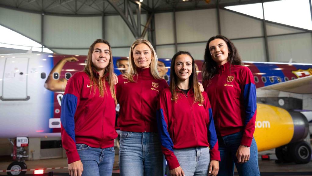 Presentación avión Barça Femenino