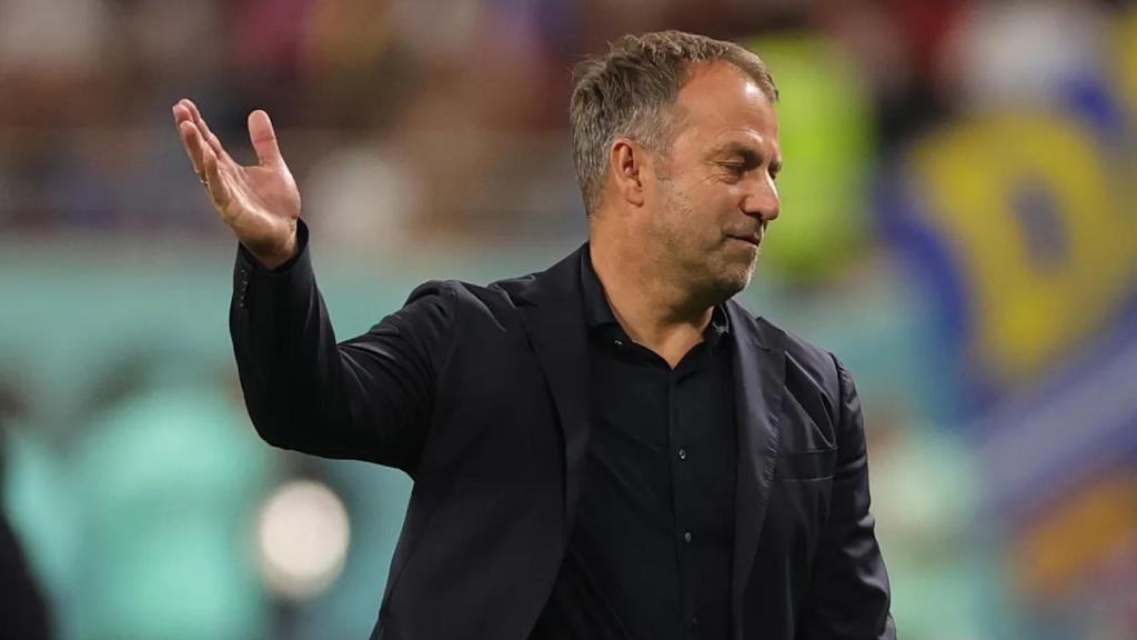 Hansi Flick, en un partido con el Bayern Múnich