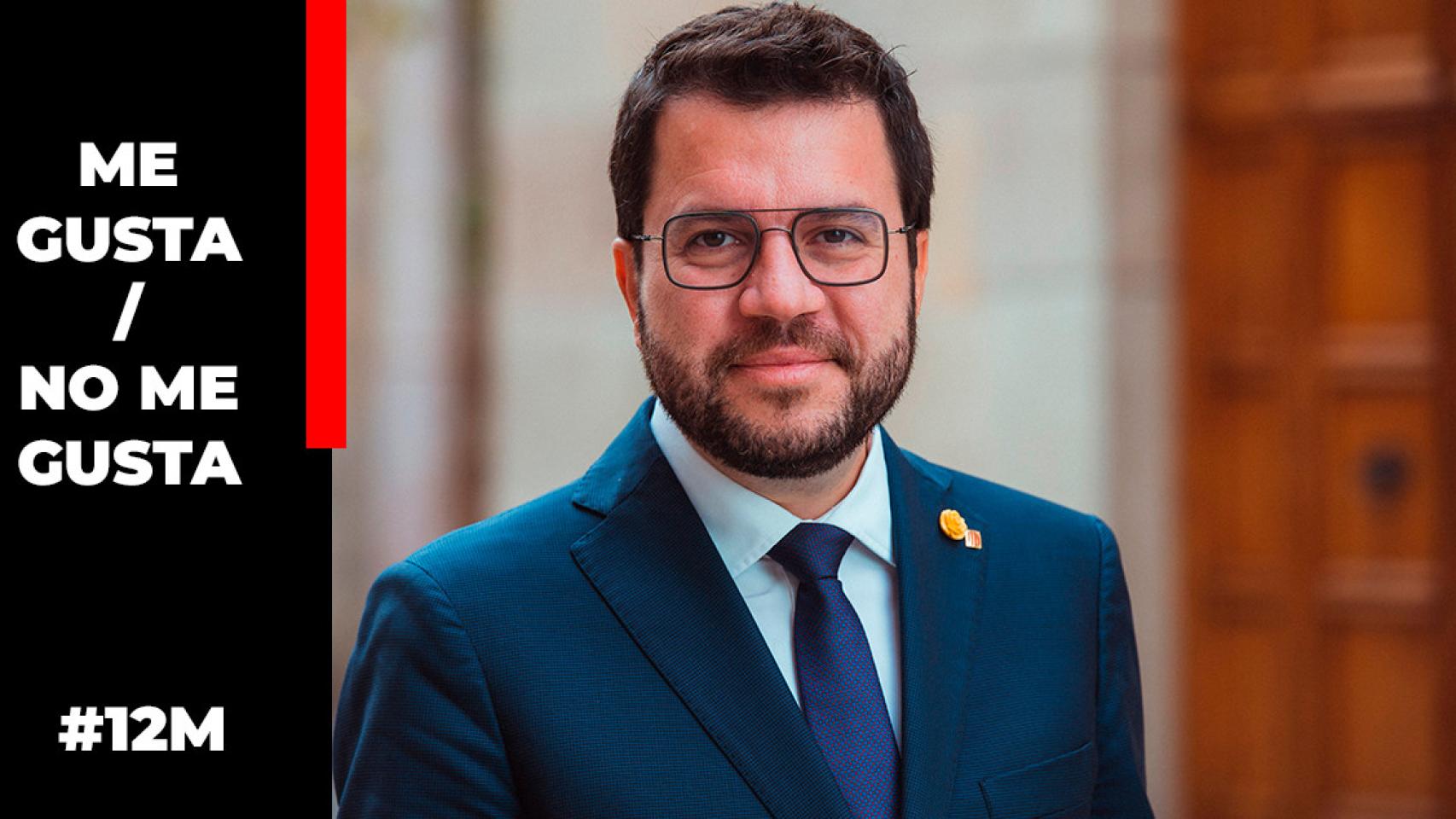 El presidente de la Generalitat y candidato de ERC al 12M, Pere Aragonès