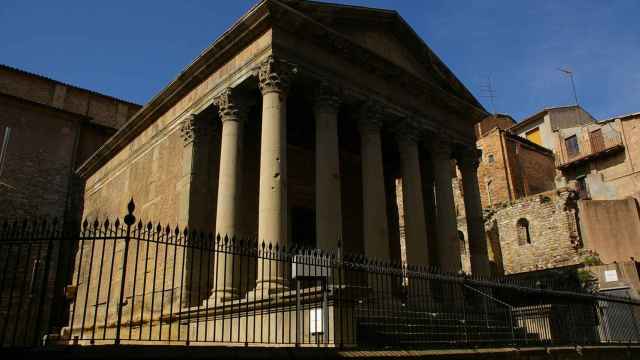 El templo romano de Vic en una imagen de archivo