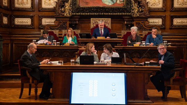 Celebración del pleno de Barcelona