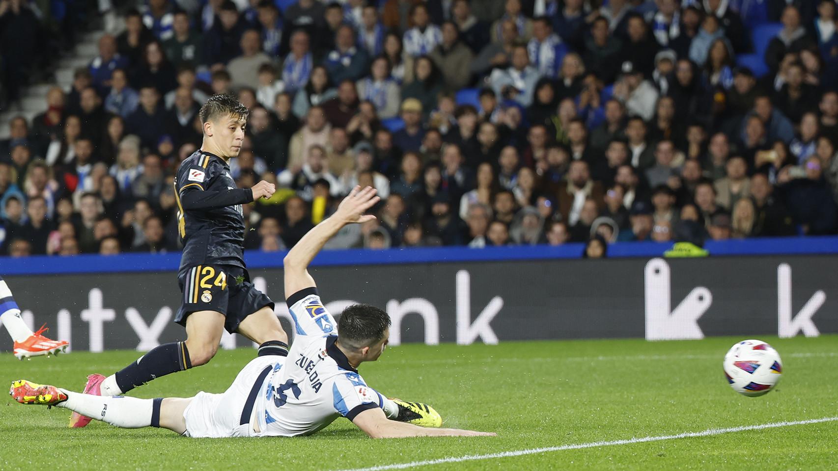 La jugada de gol de Arda Guler que dio la victoria al Real Madrid en Anoeta
