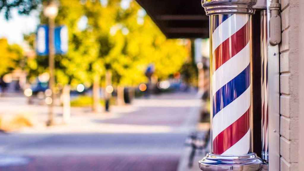 Poste de una barbería