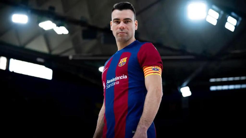 Sergio Lozano, capitán del Barça de fútbol sala en una imagen de archivo